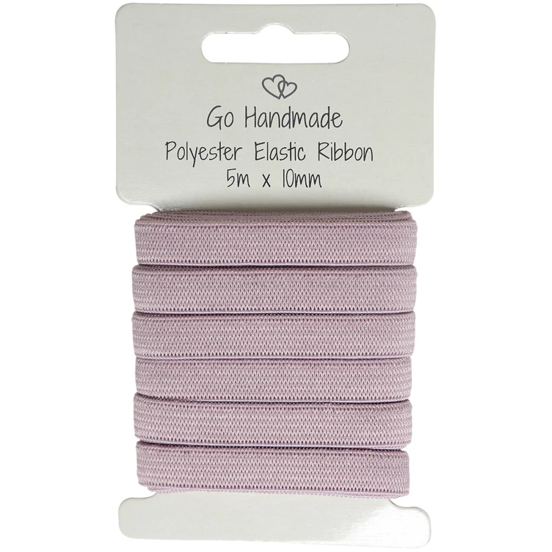 Nastro Elastico Go Handmade: 5 m x 10 mm, Rosa vintage