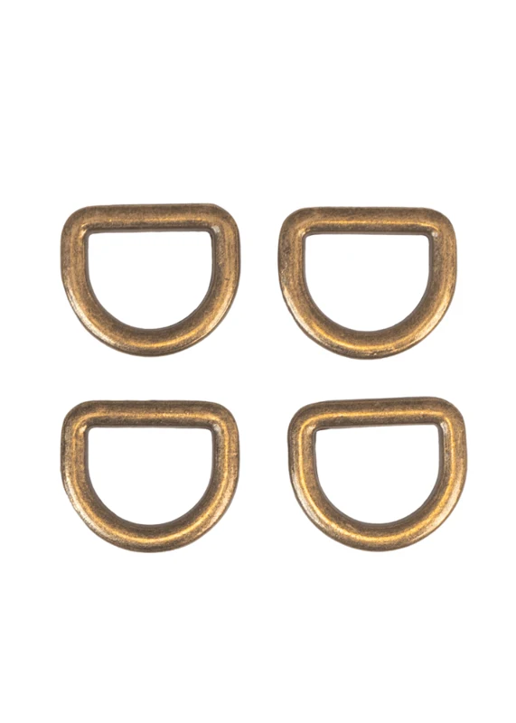 Go Handmade Anello a D Bronzo
