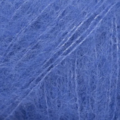 DROPS BRUSHED Alpaca Silk 26 Blu cobalto (Uni colour)