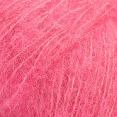 DROPS BRUSHED Alpaca Silk 31 Rosa carico (Uni colour)