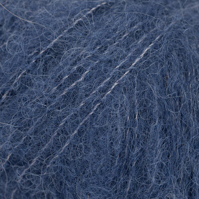 DROPS BRUSHED Alpaca Silk 39 Blu navy (Uni colour)