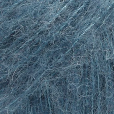 DROPS BRUSHED Alpaca Silk 25 Blu acciaio (Uni colour)