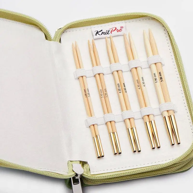KnitPro Bamboo Set di Ferri Circolari Componibili Iniziale