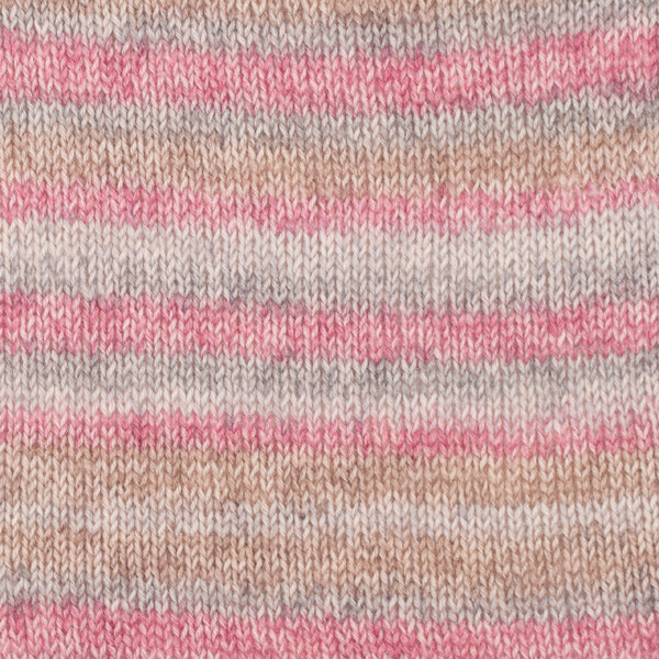 DROPS Fabel Long Print 623 Nebbia rosa