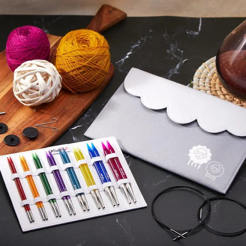KnitPro Trendz Set di Ferri Circolari Componibili Deluxe