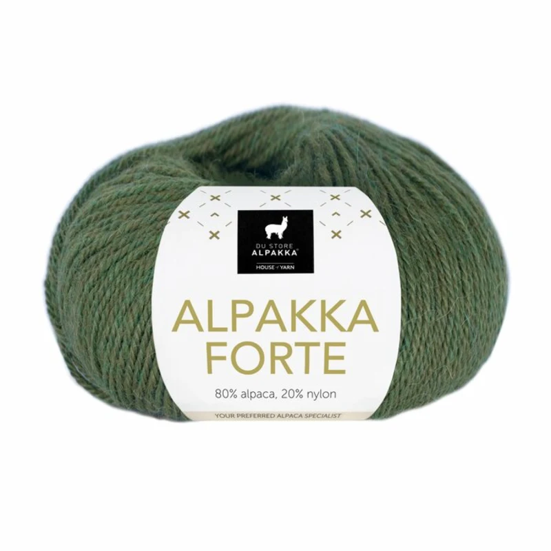 Du Store Alpakka Forte 727 Verde bosco screziato