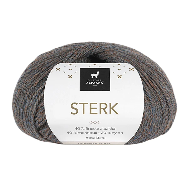 Du Store Alpakka Sterk 897 Petrolio ruggine screziato