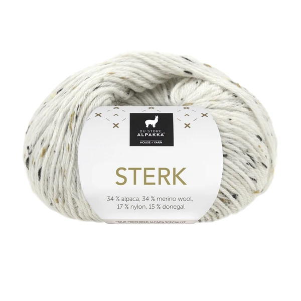 Du Store Alpakka Sterk 929 Tweed bianco