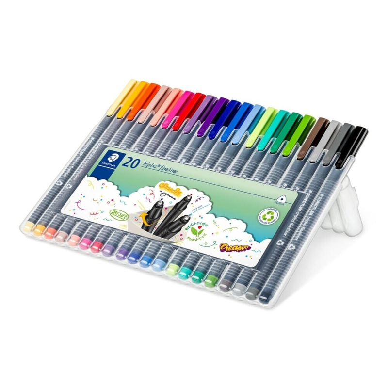 STAEDTLER Triplus fineliner 334 pennarelli colorati, 20 pezzi