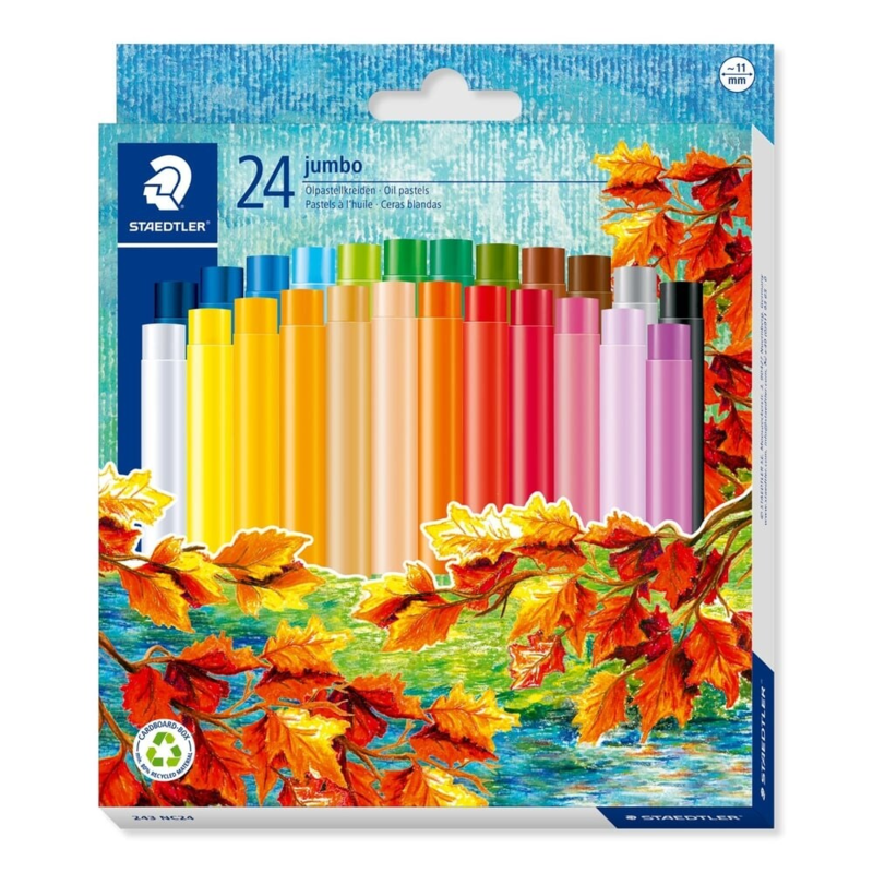 STAEDTLER Noris Club jumbo Colori pastello a olio, 24 pz