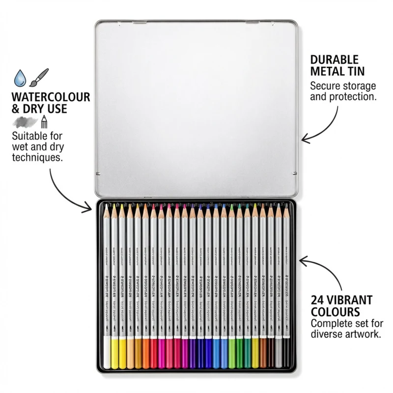 STAEDTLER acquerello carati, 24 pz – Immagine principale aperto