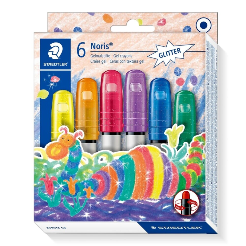 STAEDTLER Noris Club Gel colori glitter, 6 pz