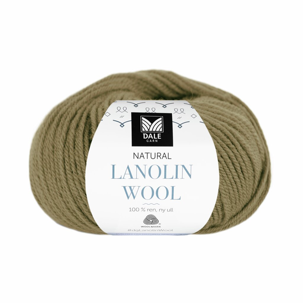 Dale Natural Lanolin Wool 1458 Verde oliva