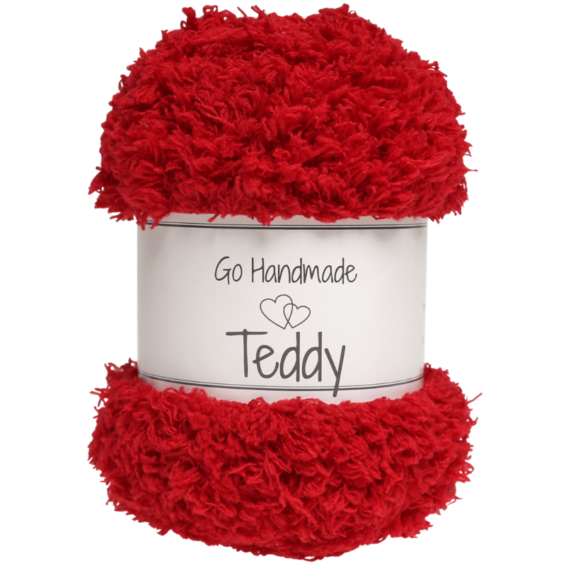 Go Handmade Teddy 17380 Rosso caldo