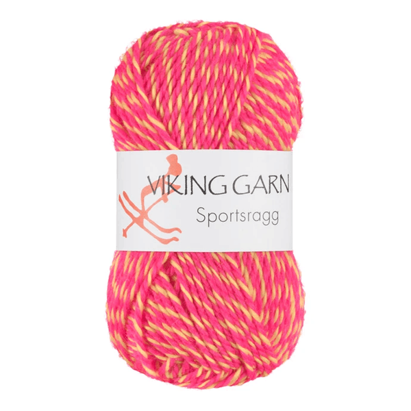 Viking Sportsragg 557 Multi rosa/giallo