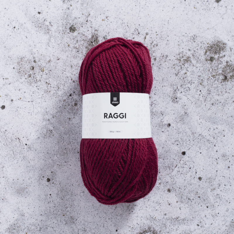 Järbo Raggi 100g 15126 Maroon Red