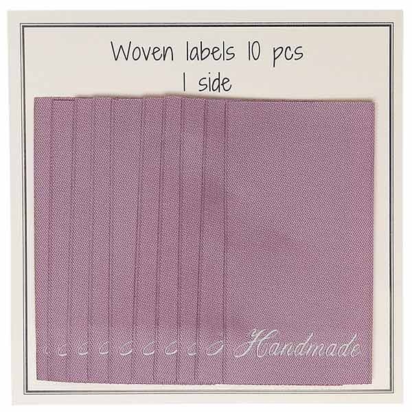 Go Handmade Vævet Label, Handmade, 60 x 32 mm, 10 stk Rosa