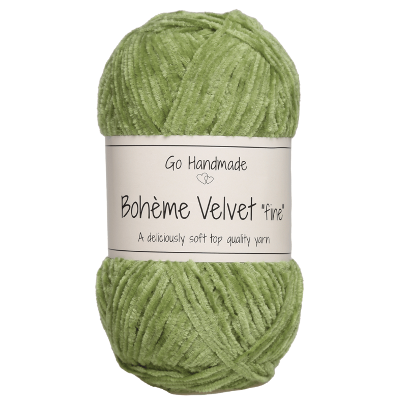 Go Handmade Bohème Velvet Fine 17616 Periodot verde