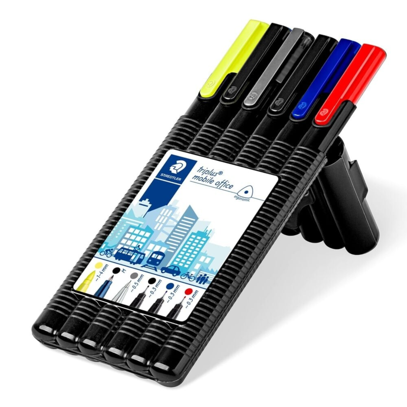 STAEDTLER triplus Black Box Multi set, 6 pezzi