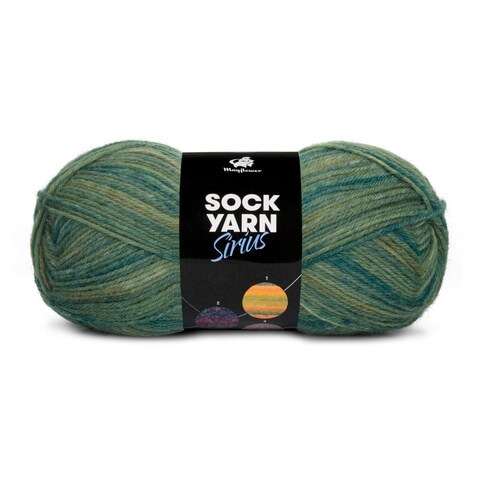 Mayflower Sock Yarn Universe Sirius 05 Verde/Verde scuro/Verde militare
