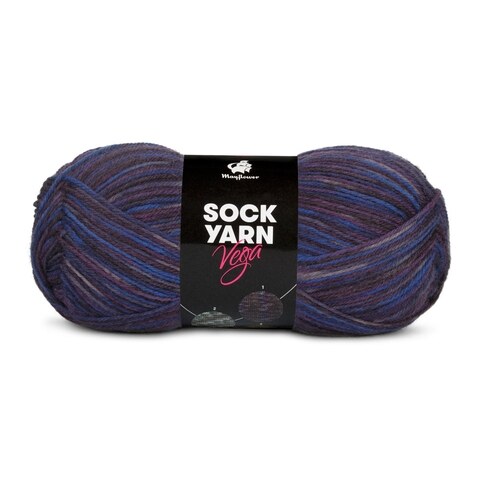 Mayflower Sock Yarn Universe Vega 01 Cobalto/Viola/Melanzana