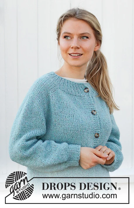 215-30 Frozen Lake Cardigan by DROPS Design