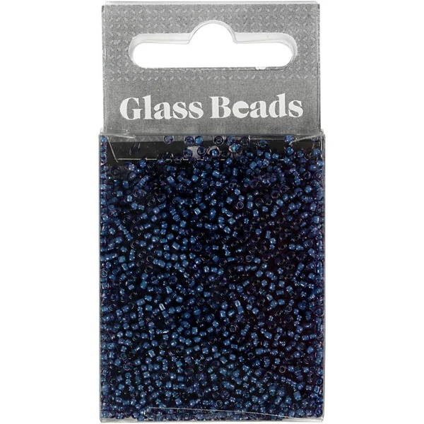 Rocailles, perline in vetro 1,7 mm Blu scuro