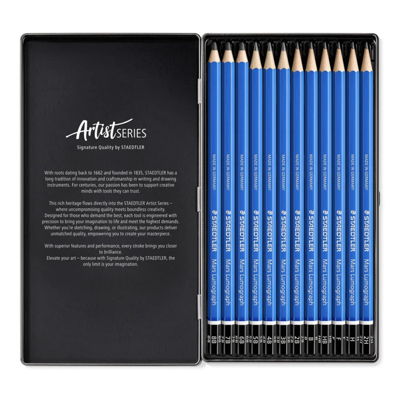 Matite Lumograph Mars STAEDTLER, 12 pezzi – Immagine principale aperto
