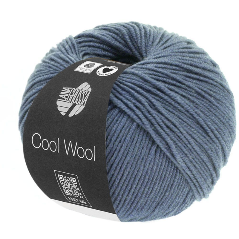 Lana Grossa Cool Wool 2037 Blu grigio scuro