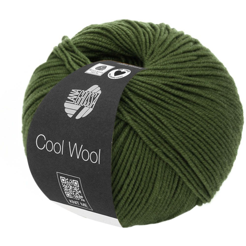 Lana Grossa Cool Wool 2042 Verde oliva scuro