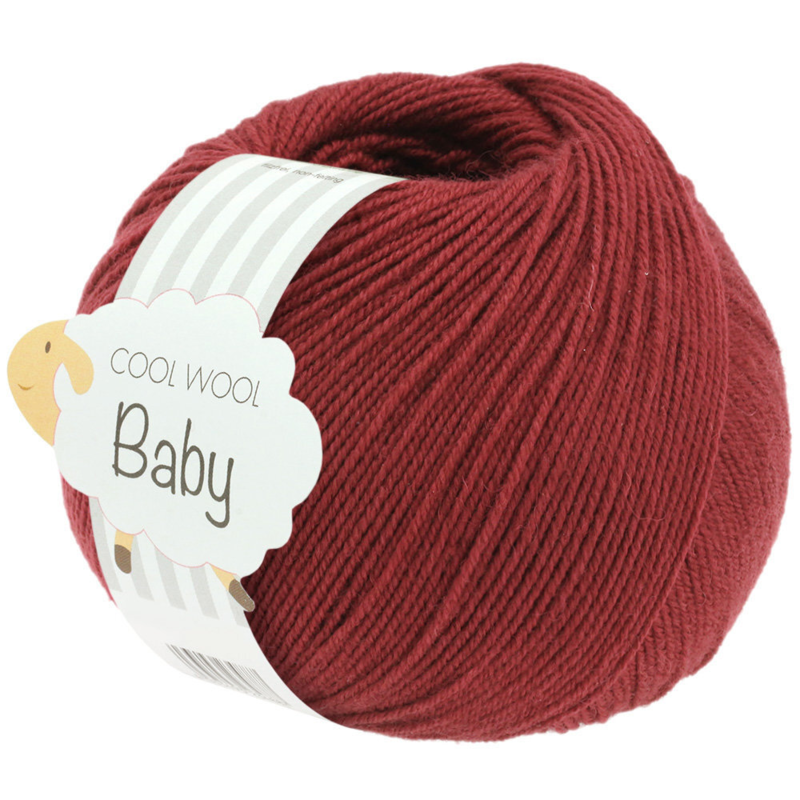 Lana Grossa Cool Wool Baby 281 Rosso vino