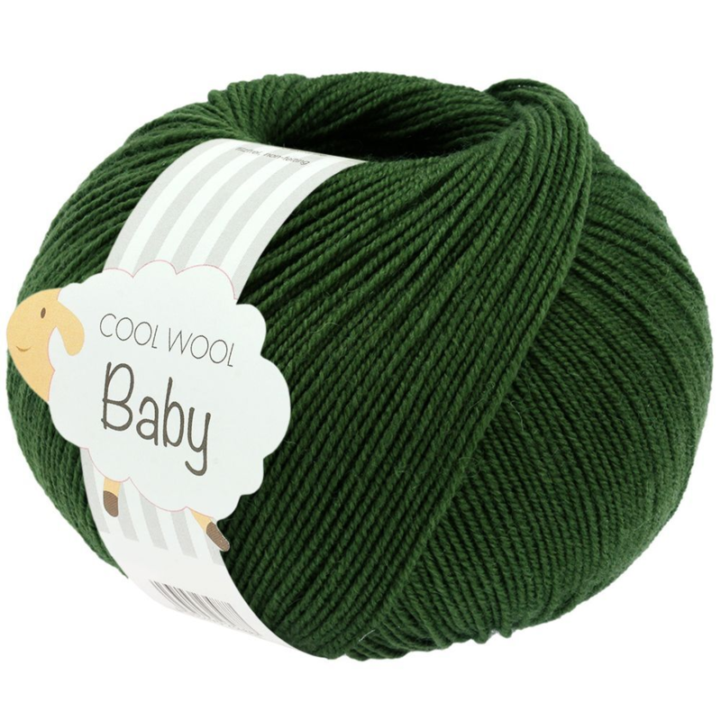 Lana Grossa Cool Wool Baby 336 Verde scuro