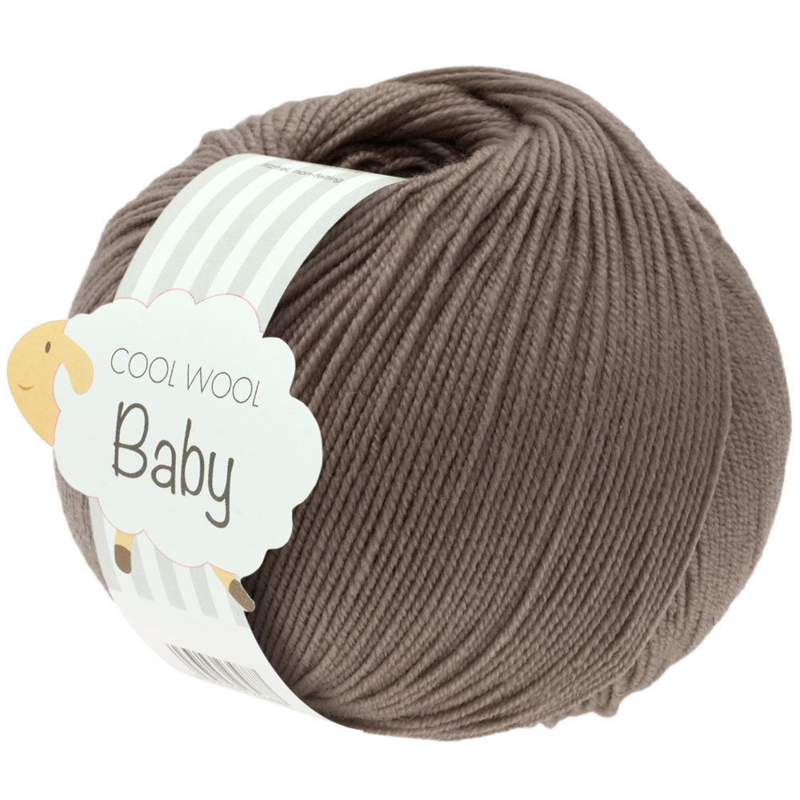 Lana Grossa Cool Wool Baby 211 Marrone grigio