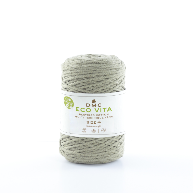 DMC Eco Vita 4 Filato Unicolor 08 Light kaki