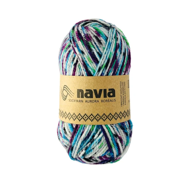 Navia Sock Yarn 521 Blu screziato