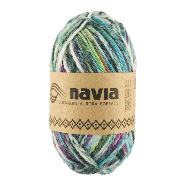 Navia Sock Yarn 521 Blu screziato