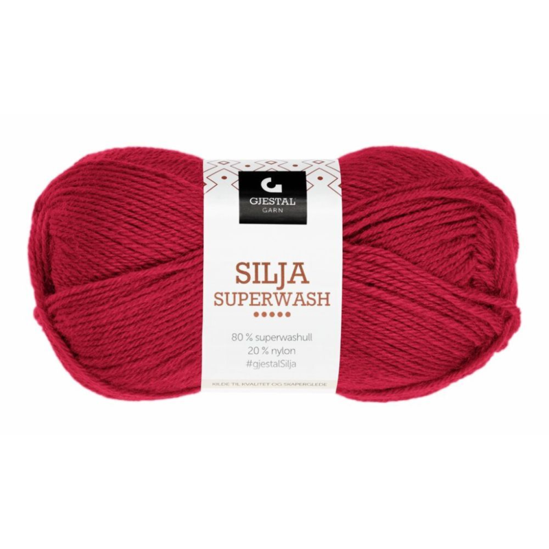 Gjestal Silja Superwash 309 Rosso papavero