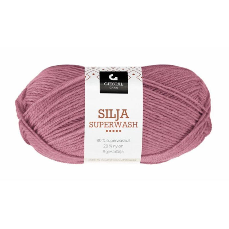 Gjestal Silja Superwash 366 Rosa scuro