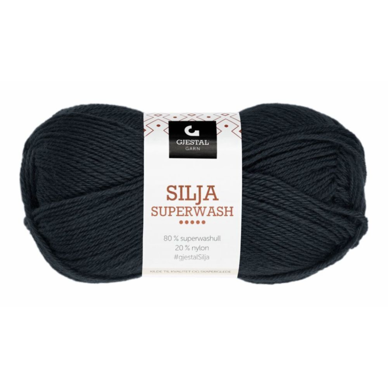 Gjestal Silja Superwash 301 Nero