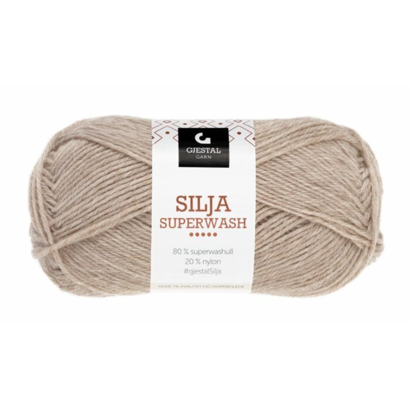 Gjestal Silja Superwash 386 Beige melange