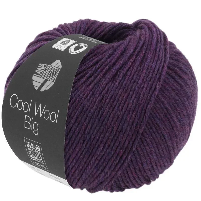 Cool Wool Big 1604 Viola scuro melange