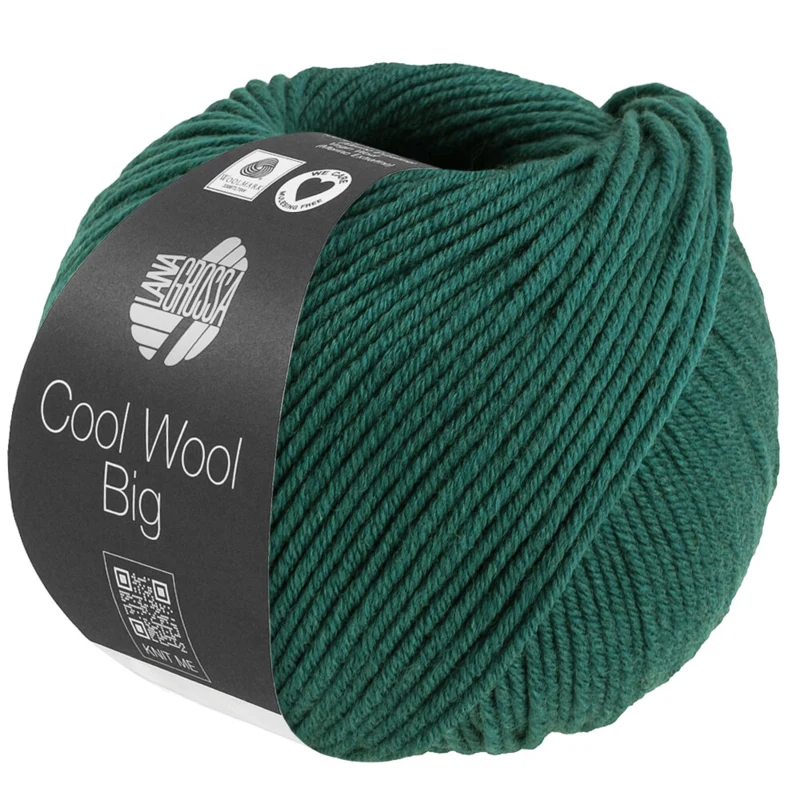 Lana Grossa Cool Wool Big 1705 Verde scuro melange