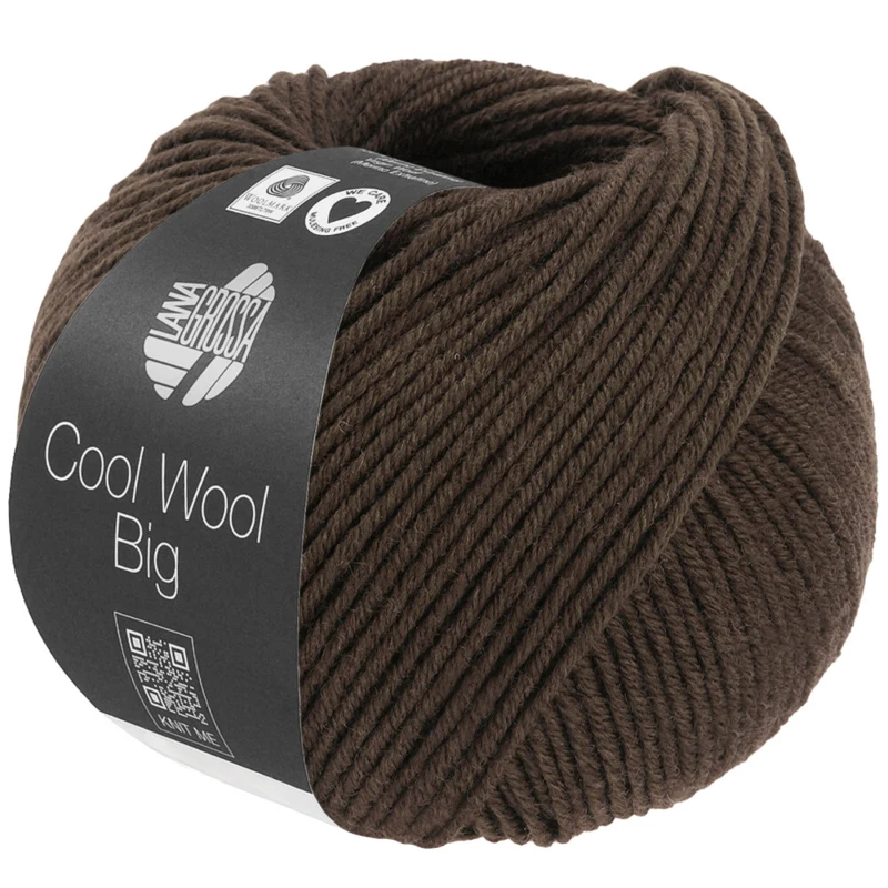 Lana Grossa Cool Wool Big 1709 Marrone grigiastro mélange