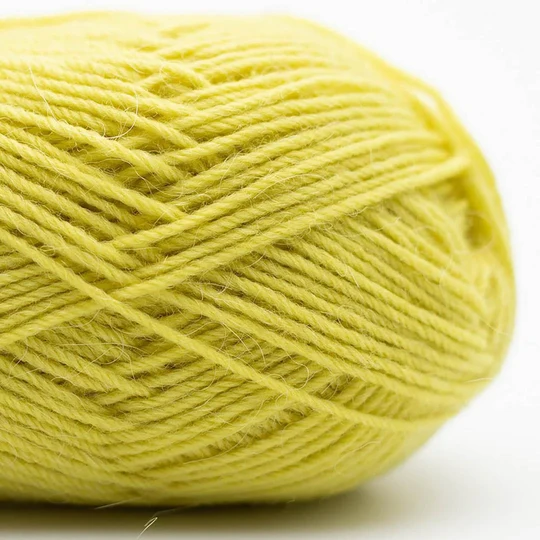 Kremke Soul Wool Edelweiss Alpaka 028 Giallo verde