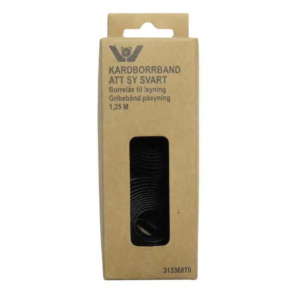 Velcro per cucire 1,25 m Nero