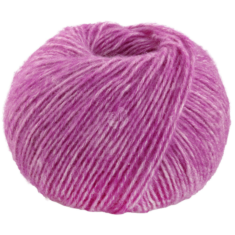 Lana Grossa Natural Alpaca Pelo 29 Fucsia mélange