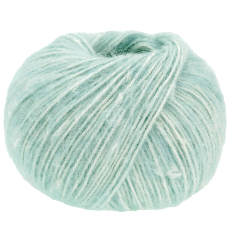 Lana Grossa Natural Alpaca Pelo 18 Azzurro ghiaccio mélange