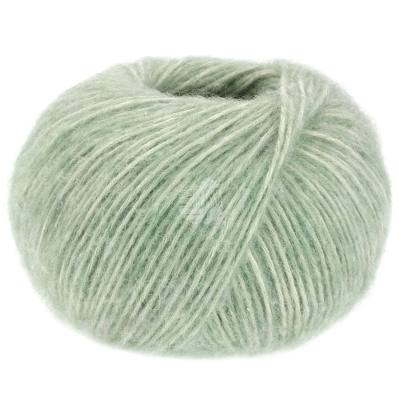 Lana Grossa Natural Alpaca Pelo 14 Verde chiaro mélange