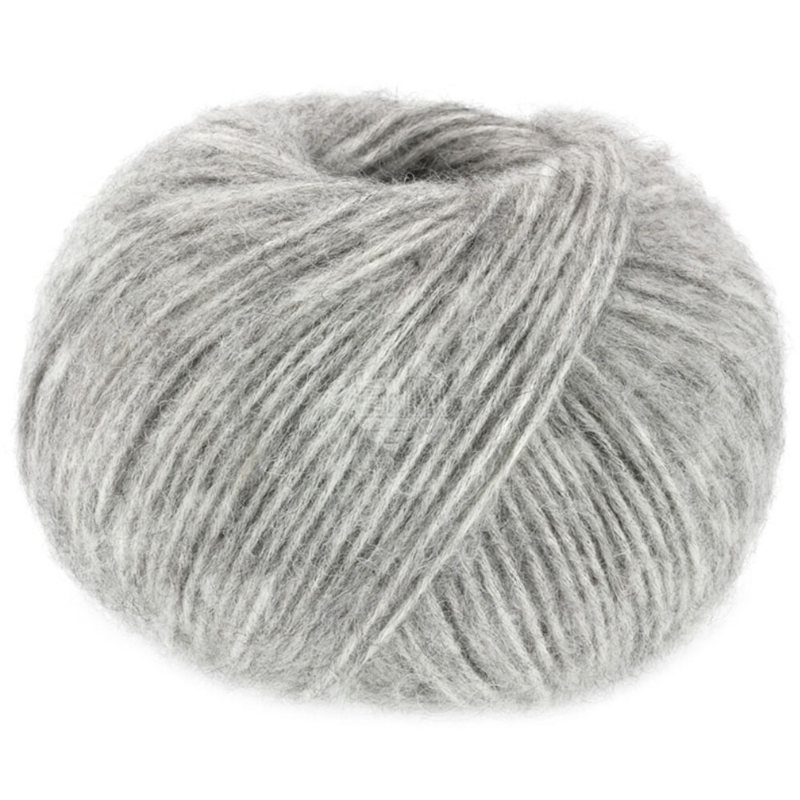 Lana Grossa Natural Alpaca Pelo 03 Grigio chiaro mélange