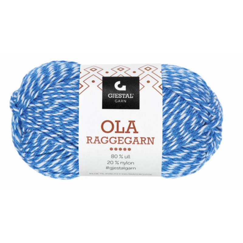 Gjestal Ola Raggegarn 708 Blu/natura fresata